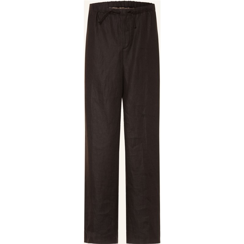 Boss Leinenhose Regular Fit Im Jogging-Stil braun