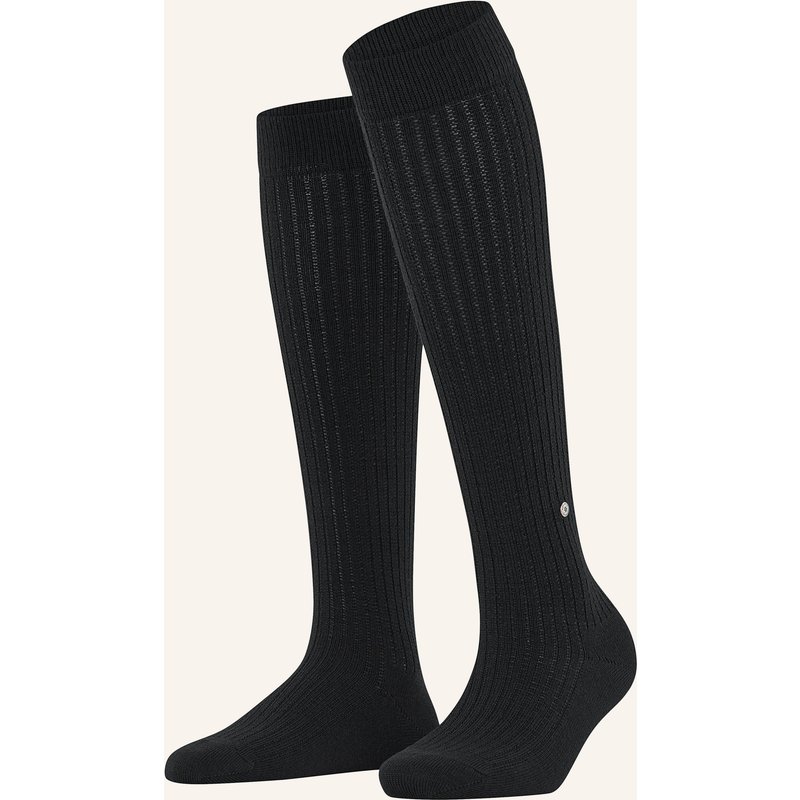 Burlington Kniestrümpfe Loom schwarz