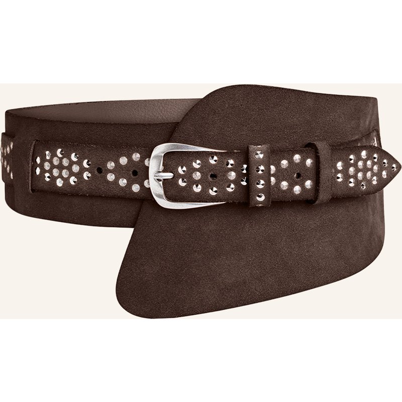 B.Belt Gürtel Mit Nieten braun