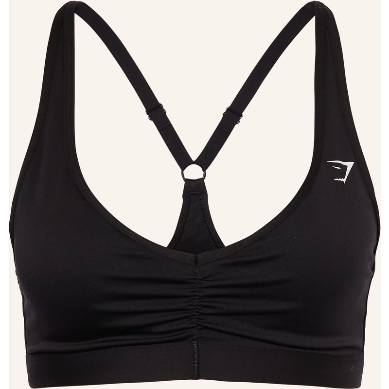 Gymshark Sport-Bh Ruched Sports 2.0 schwarz