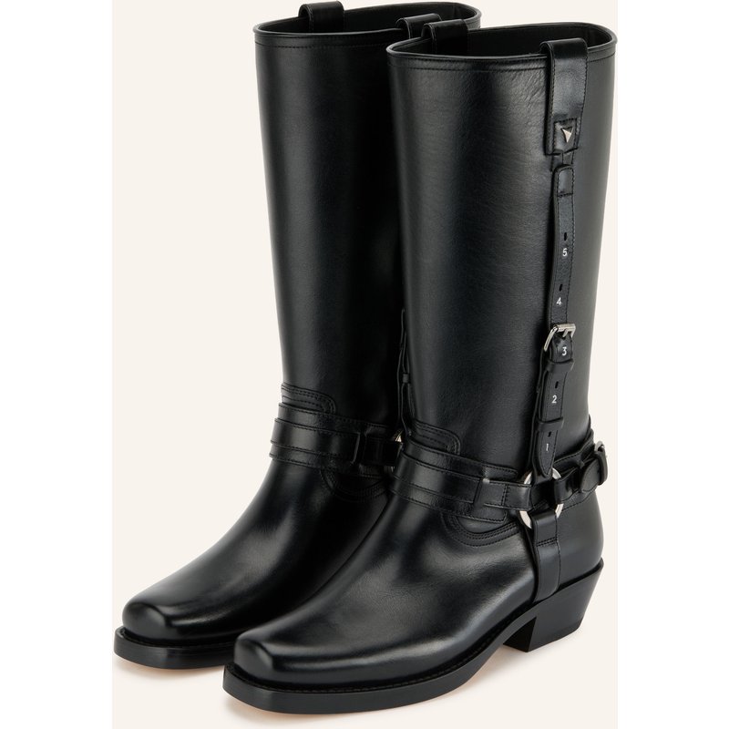Fendi Cowboy Boots schwarz