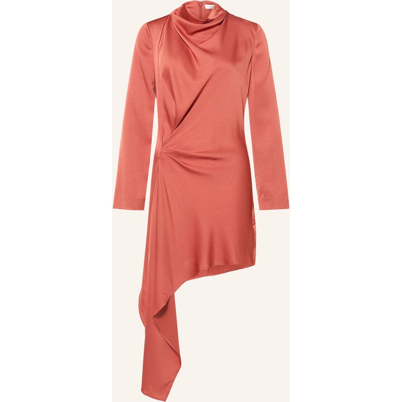Reiss Kleid Bethany In Wickeloptik orange