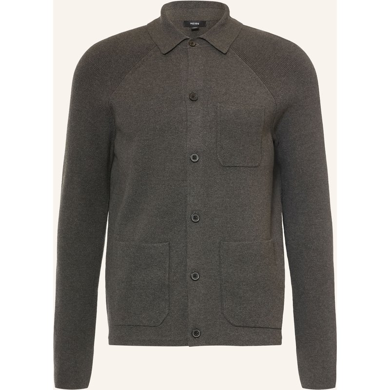 Reiss Strickjacke Fitzwilliam grau