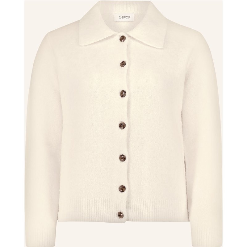 Cartoon Strickjacke weiss