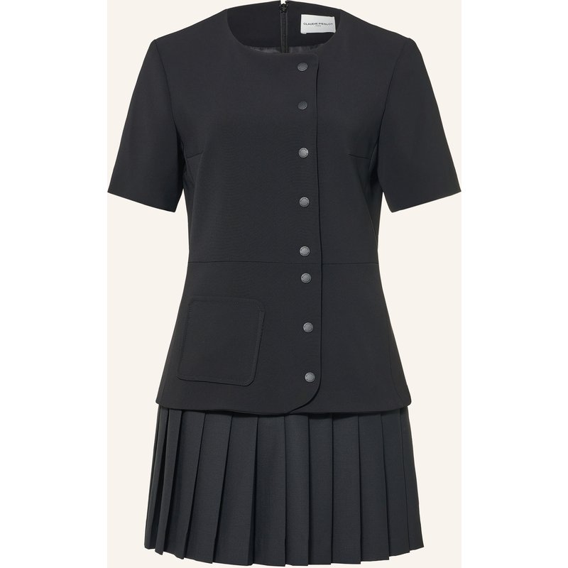 Claudie Pierlot Kleid Im Materialmix schwarz