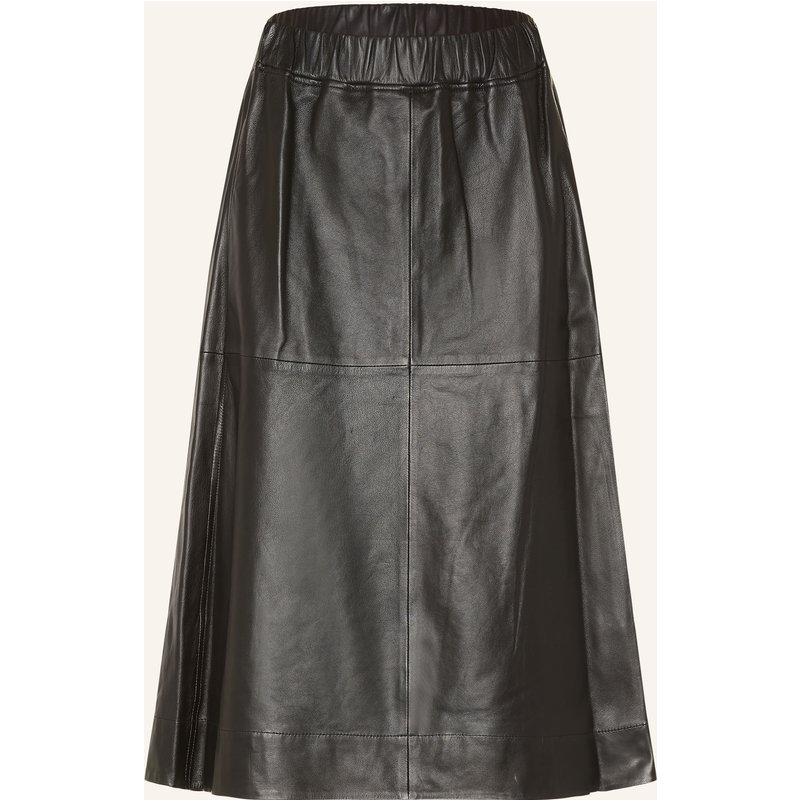 Arket Lederrock schwarz