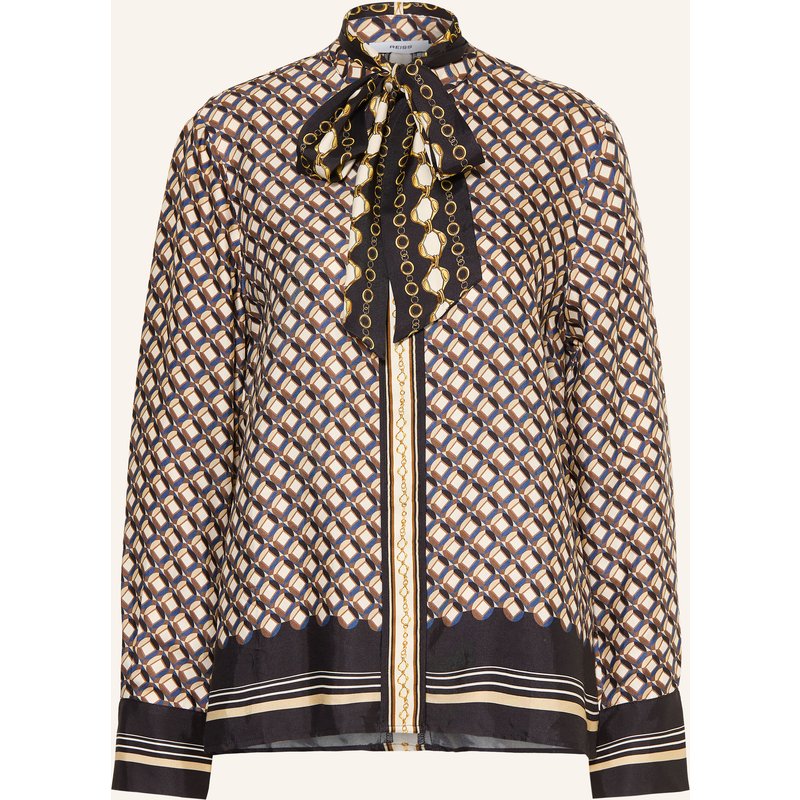 Reiss Satinbluse Carmine Mit Abnehmbarer Schluppe gold