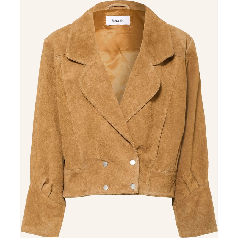 Ba&Sh Lederjacke Cowy gelb
