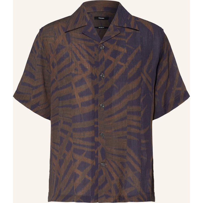 Reiss Resorthemd Shindora Relaxed Fit blau