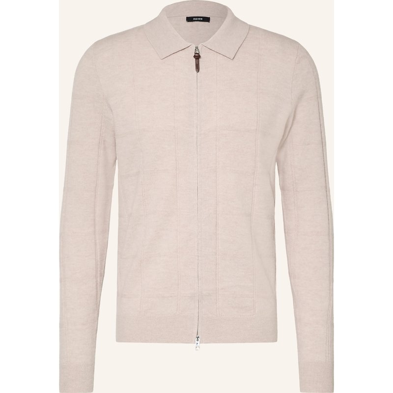 Reiss Strickjacke Martindale beige