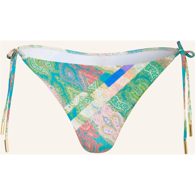 Maryan Mehlhorn Triangel-Bikini-Hose Jacquard blau
