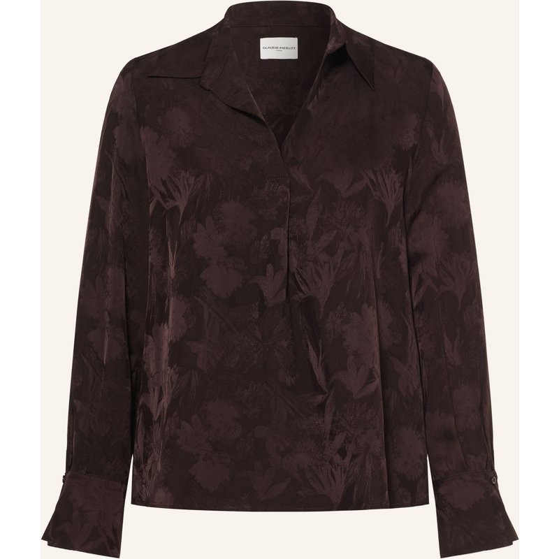 Claudie Pierlot Blusenshirt Aus Jacquard braun