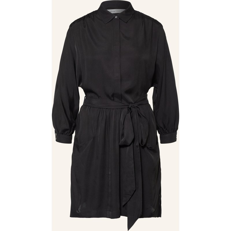 Allsaints Satinkleid Noora Mit Seide schwarz