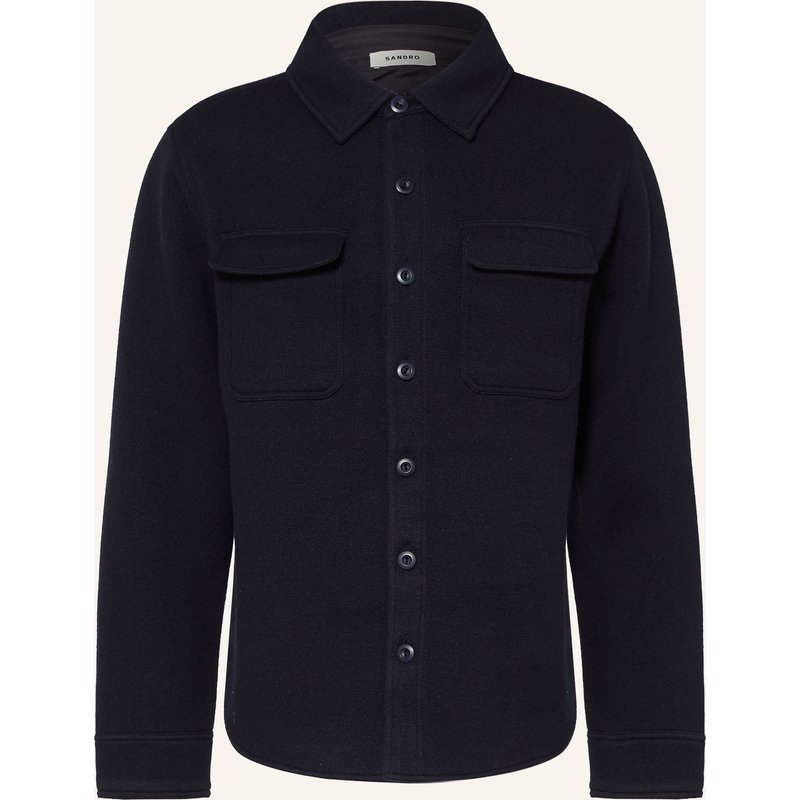 Sandro Strick-Overjacket blau