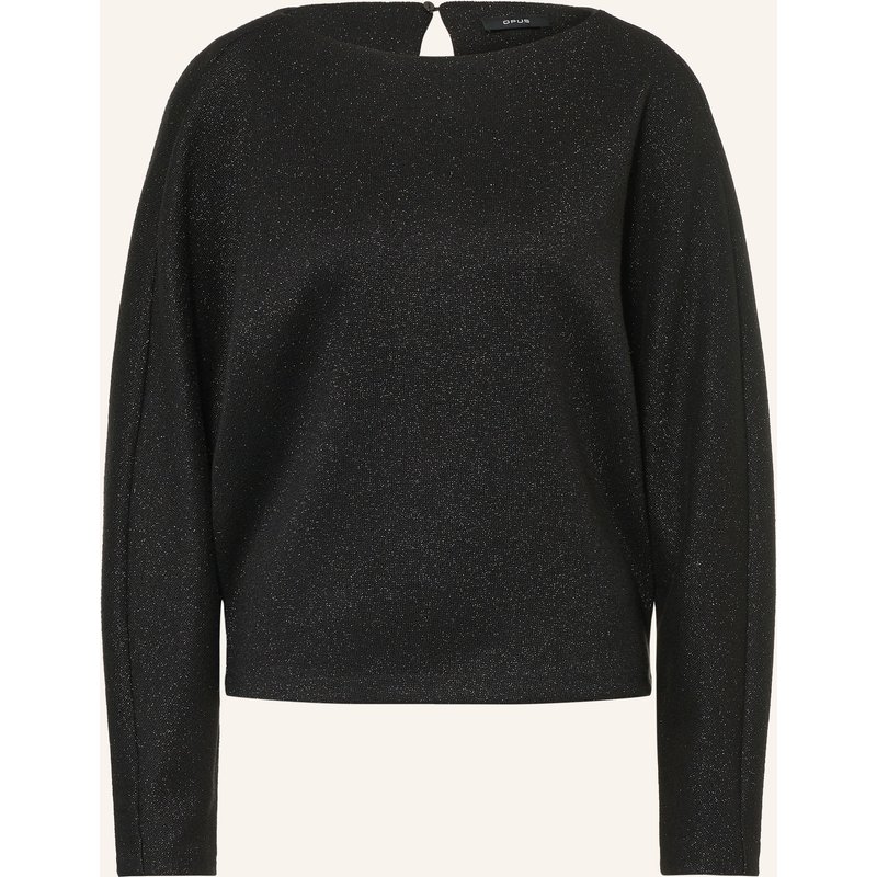 Opus Sweatshirt Ganti Mit Glitzergarn schwarz