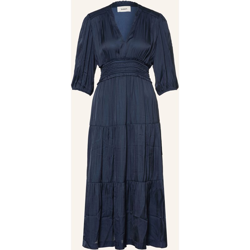 Ba&Sh Satinkleid Cleli Mit 3/4-Arm blau