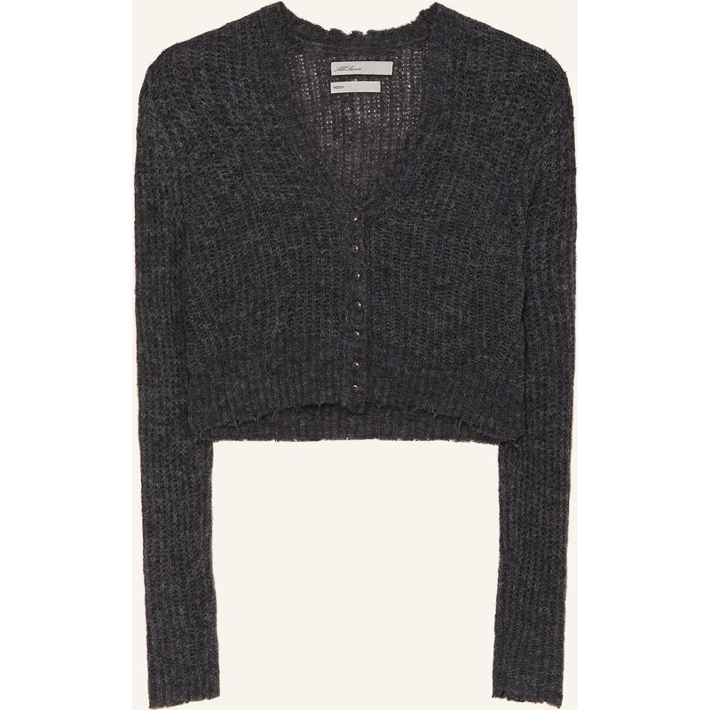 Allsaints Strickjacke Mabel Mit Alpaka grau