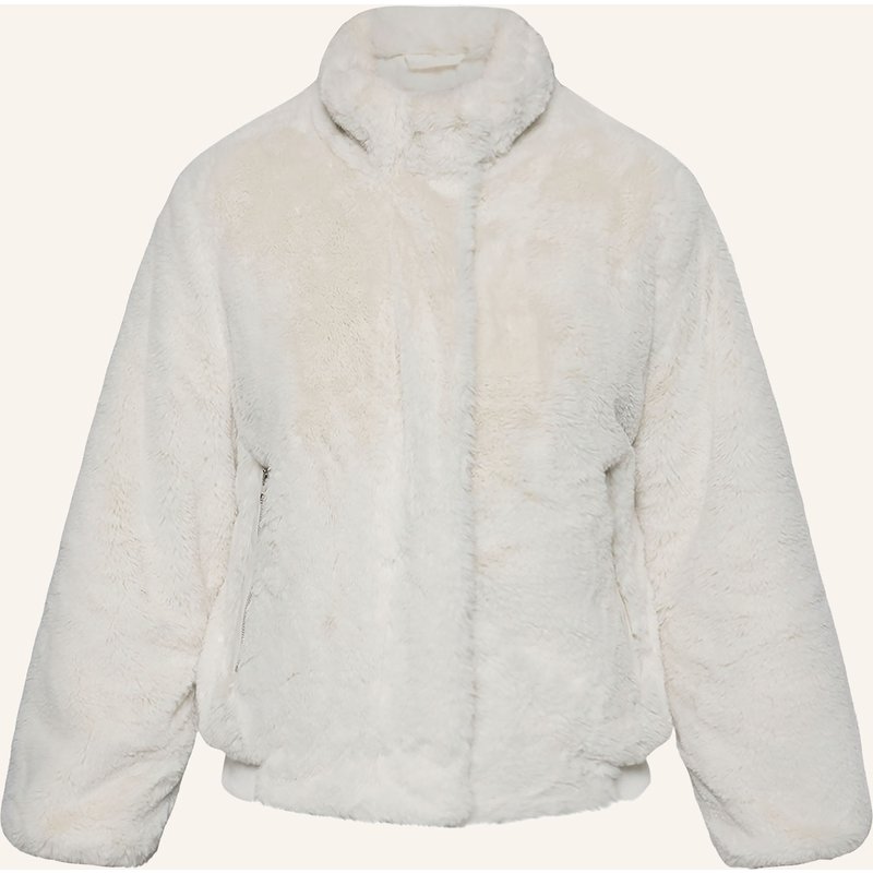 Cartoon Kunstfell-Blouson weiss