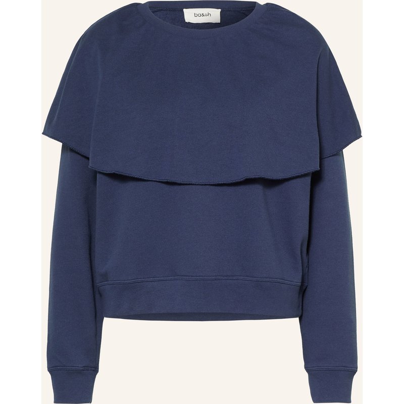 Ba&Sh Sweatshirt Dehina Mit Volants blau