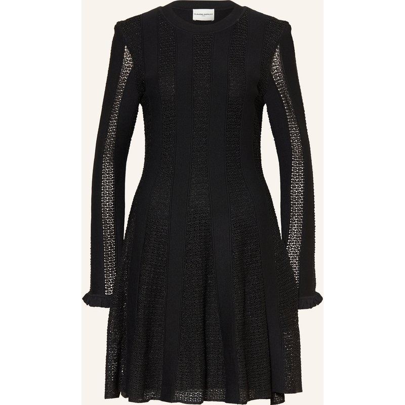 Claudie Pierlot Strickkleid Mit Glitzergarn schwarz