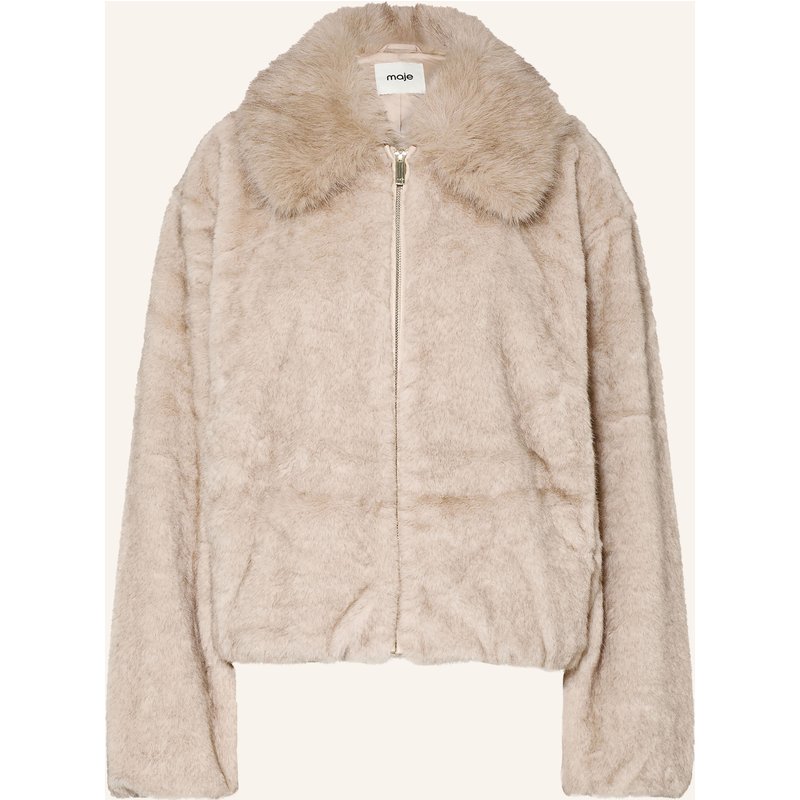 Maje Kunstfell-Blouson beige