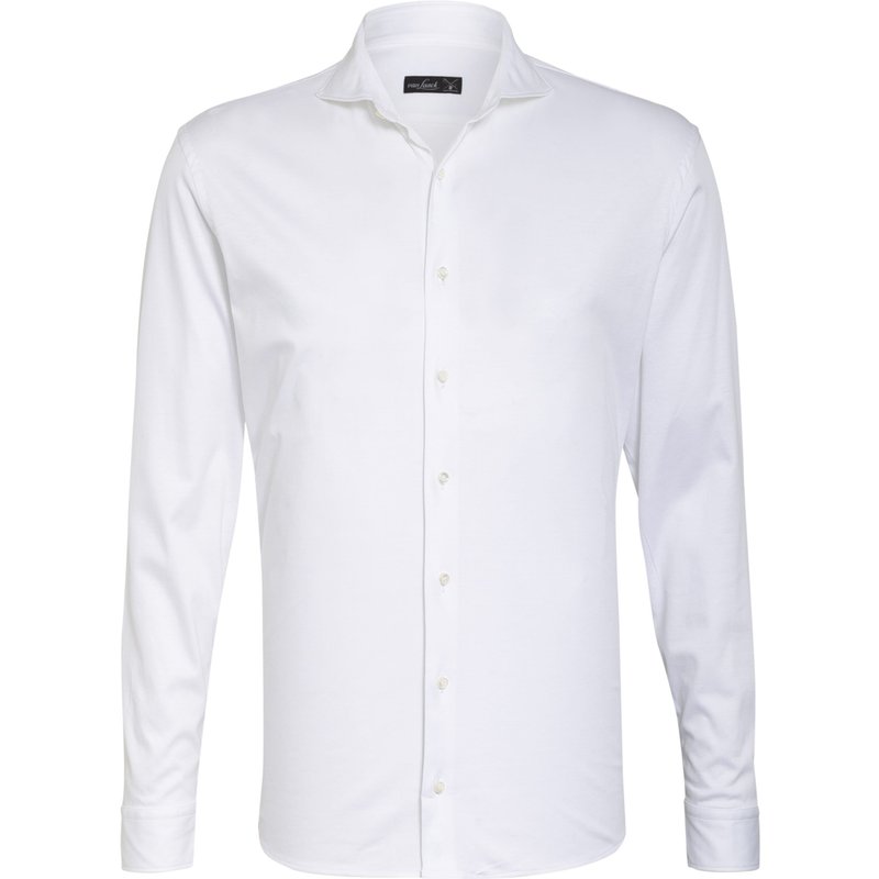 Van Laack Jerseyhemd Per Tailor Fit weiss