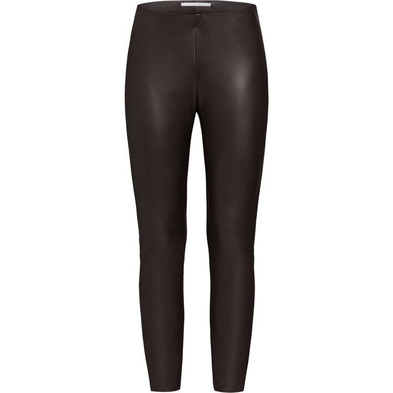 Raffaello Rossi Leggings Resa In Lederoptik braun