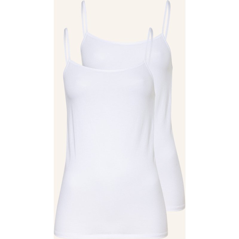 Schiesser 2er-Pack Tops 95/5 weiss