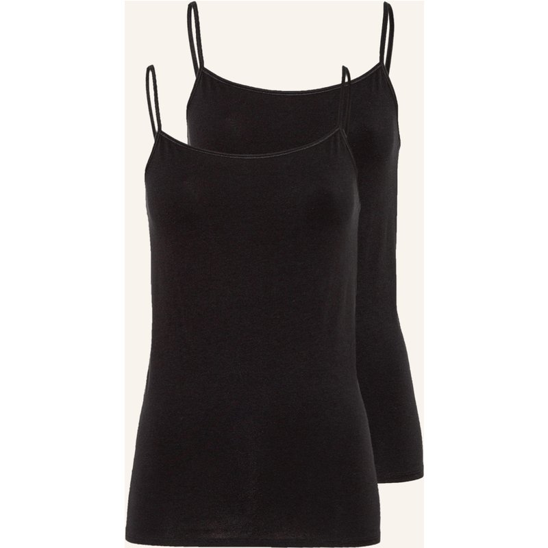 Schiesser 2er-Pack Tops 95/5 schwarz