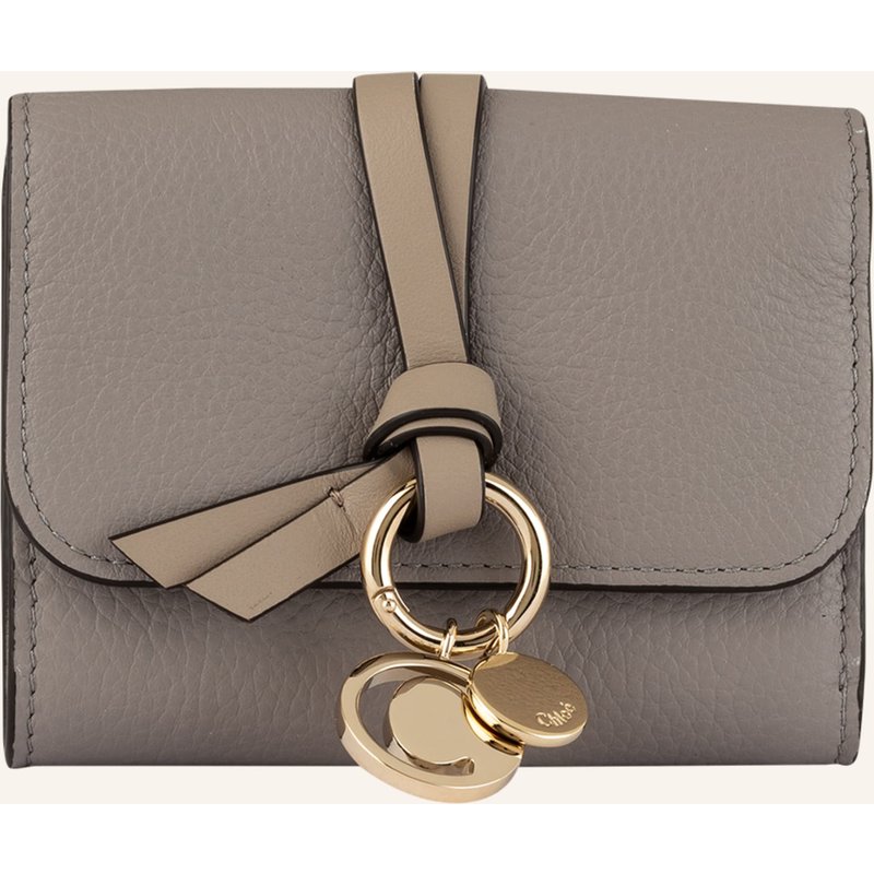 Chloé Geldbörse Alphabet grau