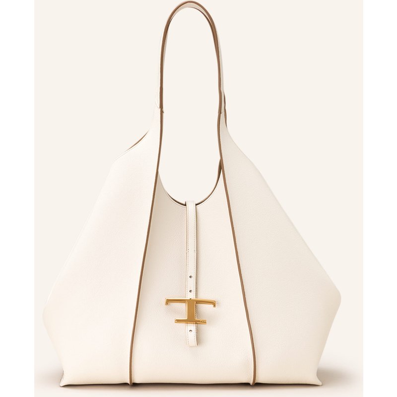 Tod's Shopper T Timeless Medium Mit Pouch weiss