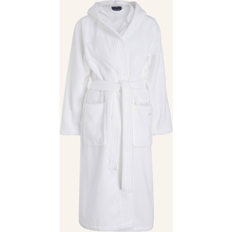 Joop! Damen-Bademantel Mit Kapuze weiss