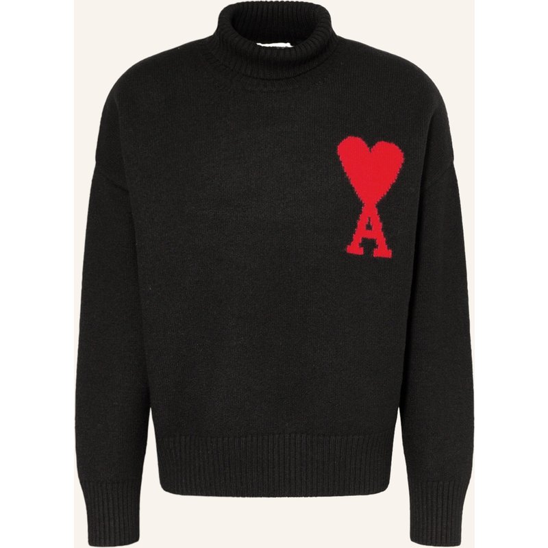 Ami Paris Rollkragenpullover schwarz