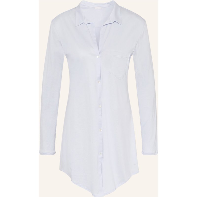 Hanro Nachthemd Cotton Deluxe blau