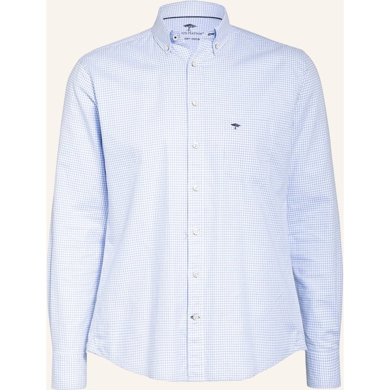 Fynch-Hatton Hemd Casual Fit blau