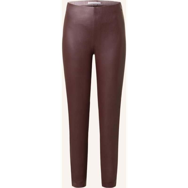 Raffaello Rossi Leggings Resa In Lederoptik rot
