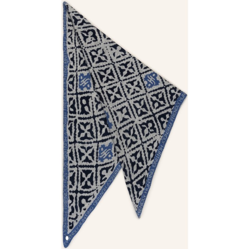 Friendly Hunting Dreieckstuch Aus Cashmere grau