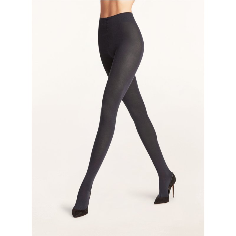 Falke Strumpfhose Softmerino Mit Merinowolle blau