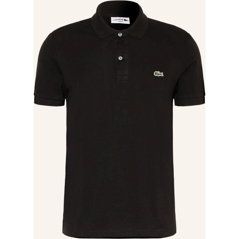 Lacoste Piqué-Poloshirt Slim Fit schwarz