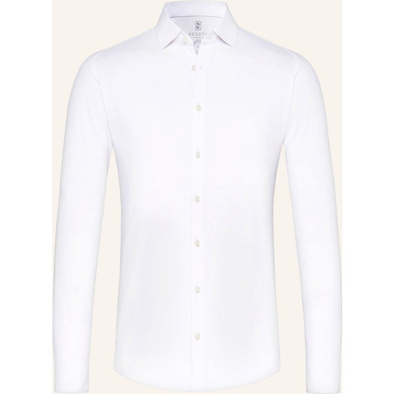 Desoto Jerseyhemd Slim Fit weiss