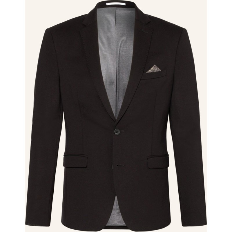 Paul Anzugsakko Slim Fit Aus Jersey schwarz