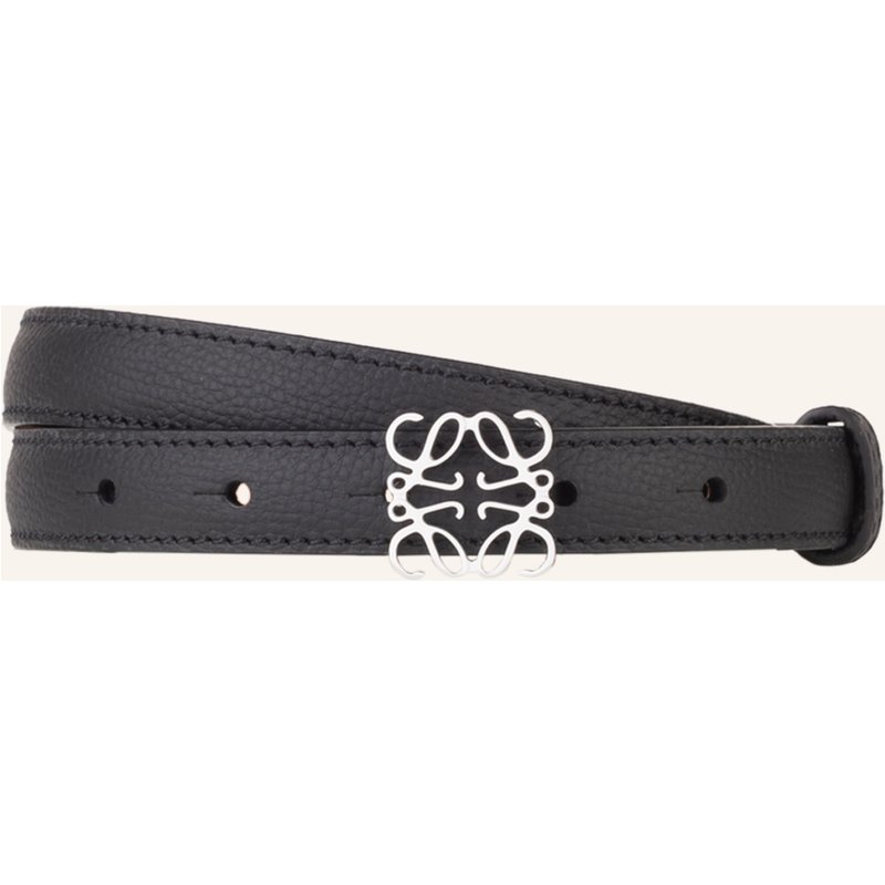 Loewe Ledergürtel Anagram schwarz
