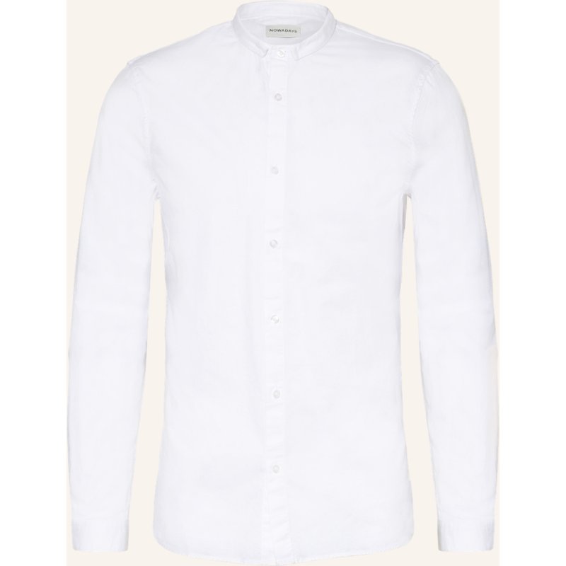 Nowadays Hemd Slim Fit weiss