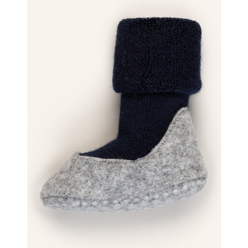 Falke Stopper-Socken Cosyshoe Aus Merinowolle blau