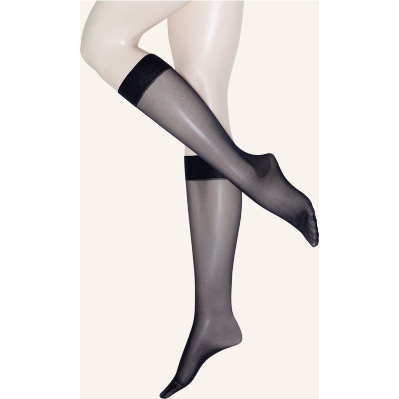 Wolford Fein-Kniestrümpfe Satin Touch blau