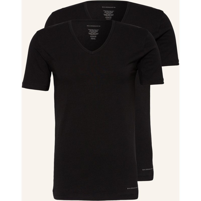 Baldessarini 2er-Pack V-Shirts schwarz