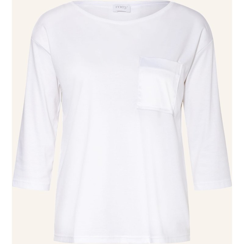 Mey Schlafshirt Serie Sleepsation Mit 3/4-Arm weiss