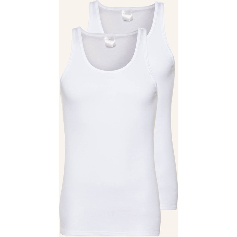 Schiesser 2er-Pack Unterhemden Original Classics weiss