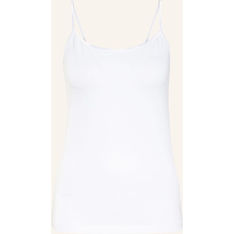 Boviva Top Mit Schmucksteinbesatz weiss