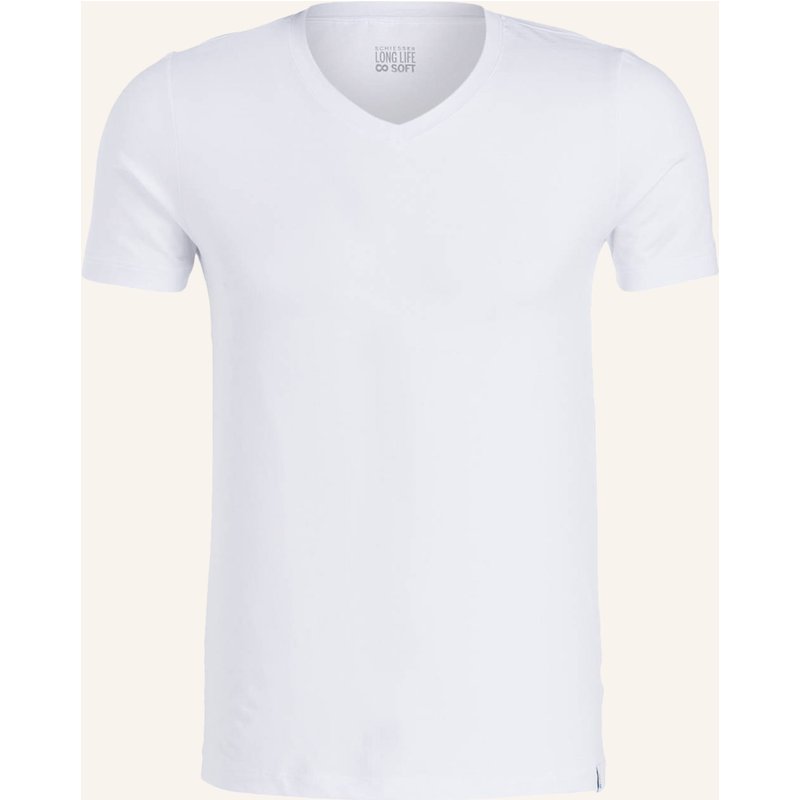 Schiesser V-Shirt Long Life Soft weiss